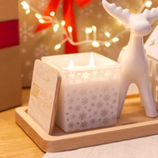 Płatki Śniegu - ŚWIĄTECZNA ŚWIECA SOJOWA